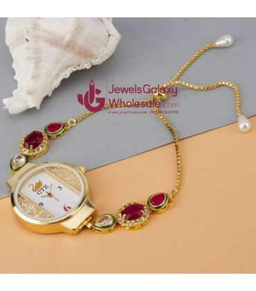 Jewels Wholesale Pink GP AD Bracelet Watch