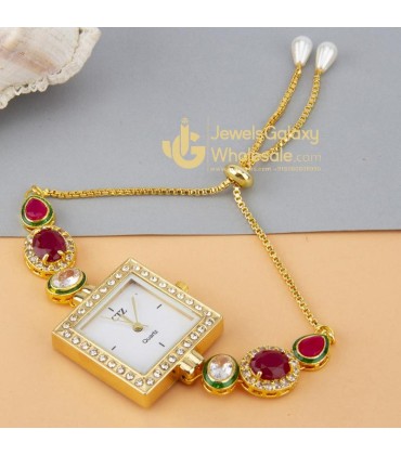 Jewels Wholesale Pink GP AD Bracelet Watch