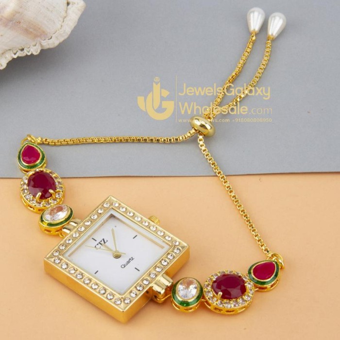 Jewels Wholesale Pink GP AD Bracelet Watch