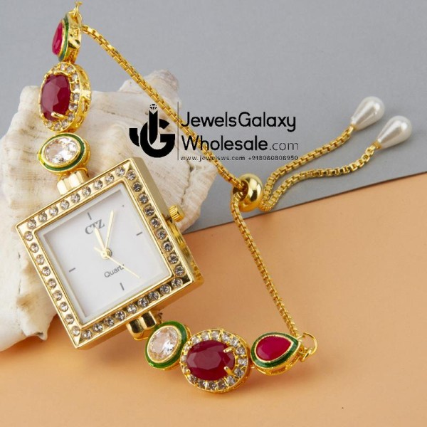 Jewels Wholesale Pink GP AD Bracelet Watch