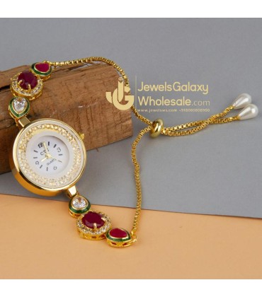 Jewels Wholesale Pink GP AD Bracelet Watch