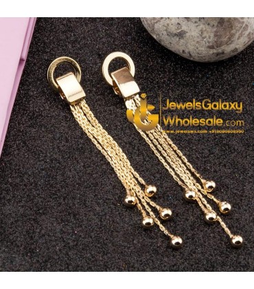 Gold Plated Designer Drop Earrings