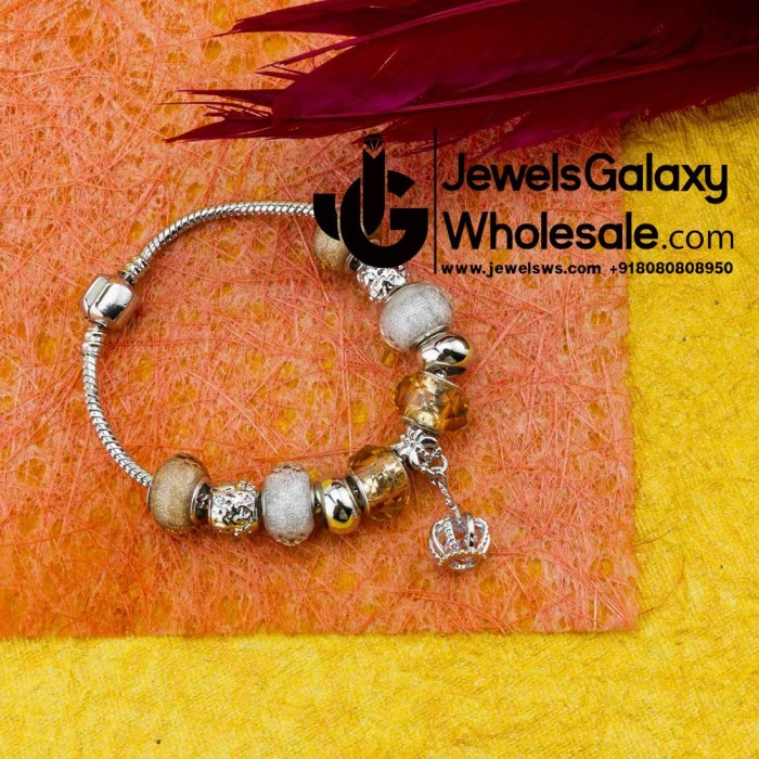 Platinum Plated Multicolour Fashion Bracelet 12192