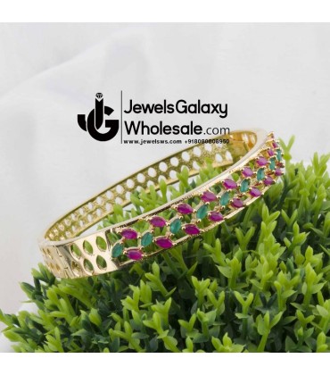 Gold Plated Multicolor Traditional AD Bracelet