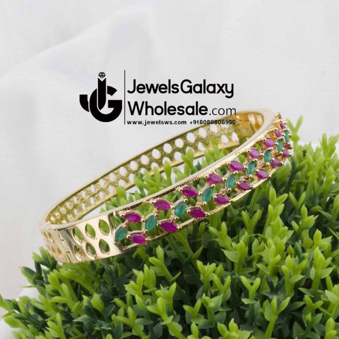 Gold Plated Multicolor Traditional AD Bracelet