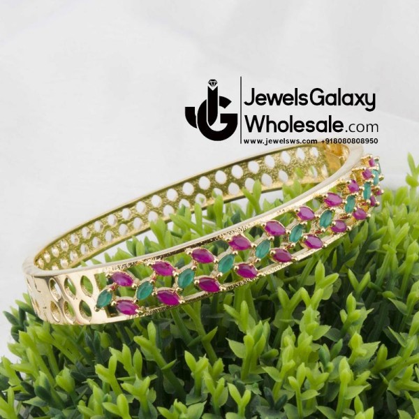 Gold Plated Multicolor Traditional AD Bracelet