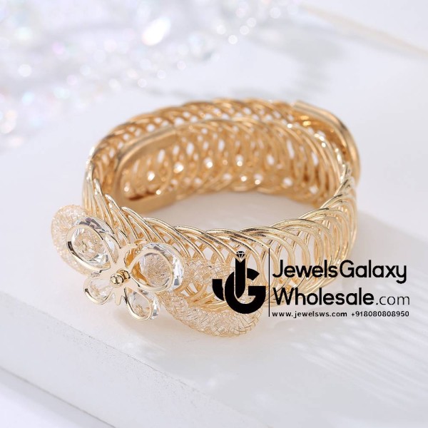 Gold Plated Sparkling Magic Mesh Glamourous Bracelet 3155