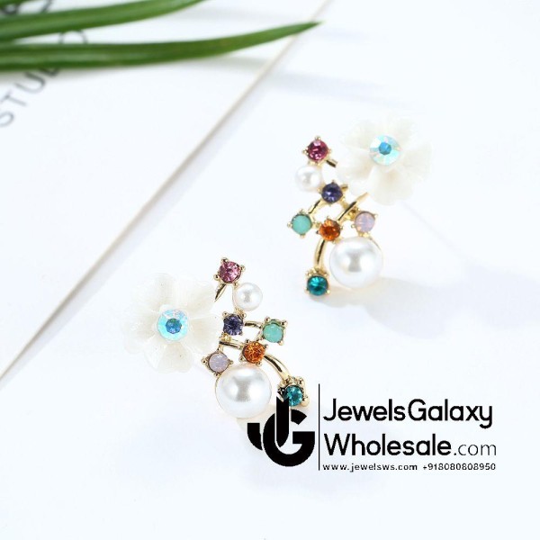 Crystal Elements Multicolour Drop Earrings 2299