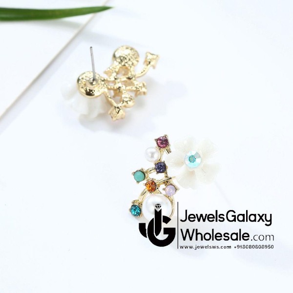 Crystal Elements Multicolour Drop Earrings 2299