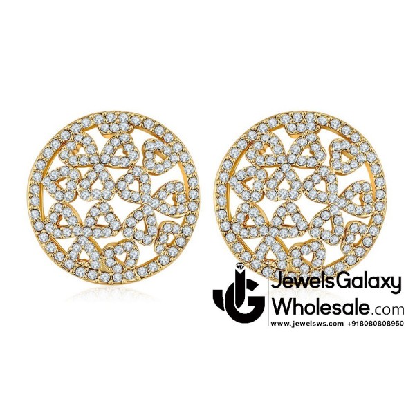 American Diamond Clip-On Earrings 2400