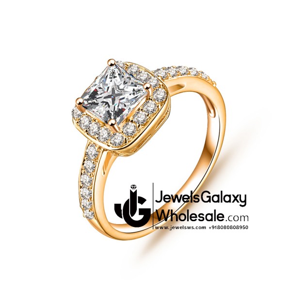 Gold Plated American Diamond Fashion Ring