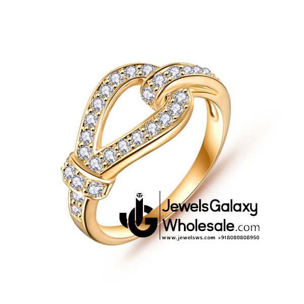 Gold Plated American Diamond Fashion Ring